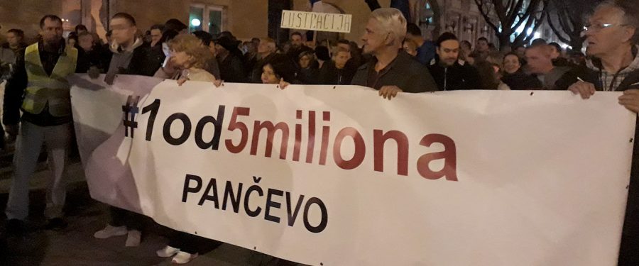 Osmi pančevački protest: neljudima nema mesta u politici