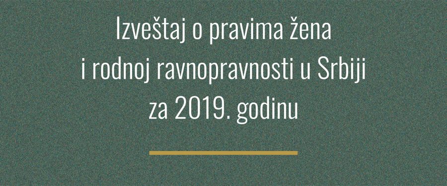 Prava žena i rodna ravnopravnost u 2019. godini: nulti izveštaj