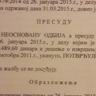 Ispitani slučajevi isključenih potrošača grejanja u periodu od 2006. do 2020.