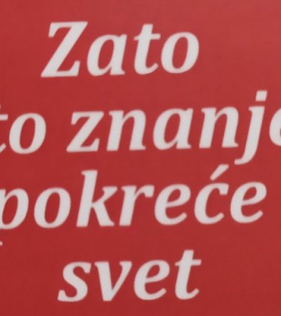 Zato što znanje pokreće svet