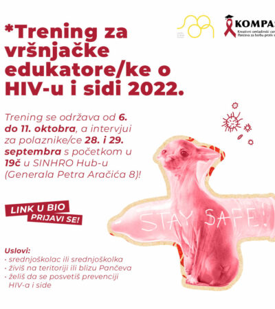 KOMPAS-ov 28. Trening za vršnjačke edukatore/ke o HIV-u i sidi