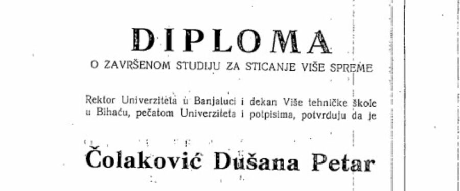 Opštinska uprava Kovin: Pero Čolaković ima višu stručnu spremu i zvanje inženjer mašinstva