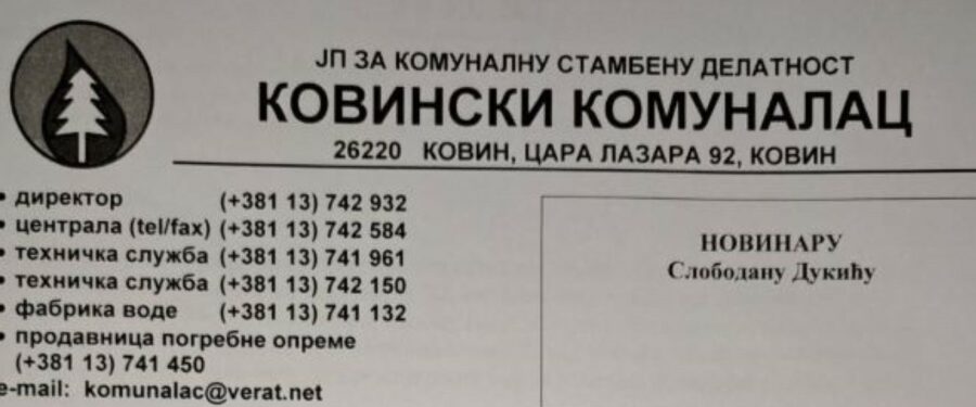 Stojšinov duh nad „Kovinskim komunalcemˮ