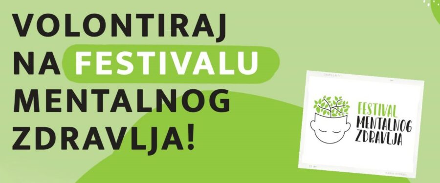 Poziv volonterima da učestvuju na Festivalu mentalnog zdravlja