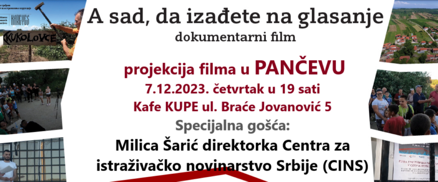 „A sad, da izađete na glasanje” u Pančevu