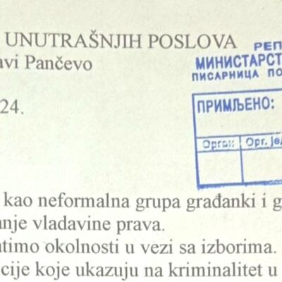 Pančevački Glas se obratio Policijskoj upravi: Sprečite izborni kriminalitet!