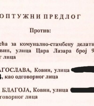 Počinje suđenje odgovornima iz „Kovinskog komunalca” zbog privrednih prestupa