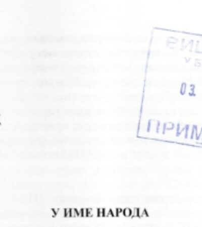 Pravosnažna presuda Apelacionog suda u Živkovićevu korist